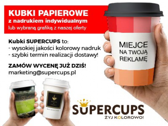 Kubki papierowe z nadrukiem indywidualnym lub standardowym 